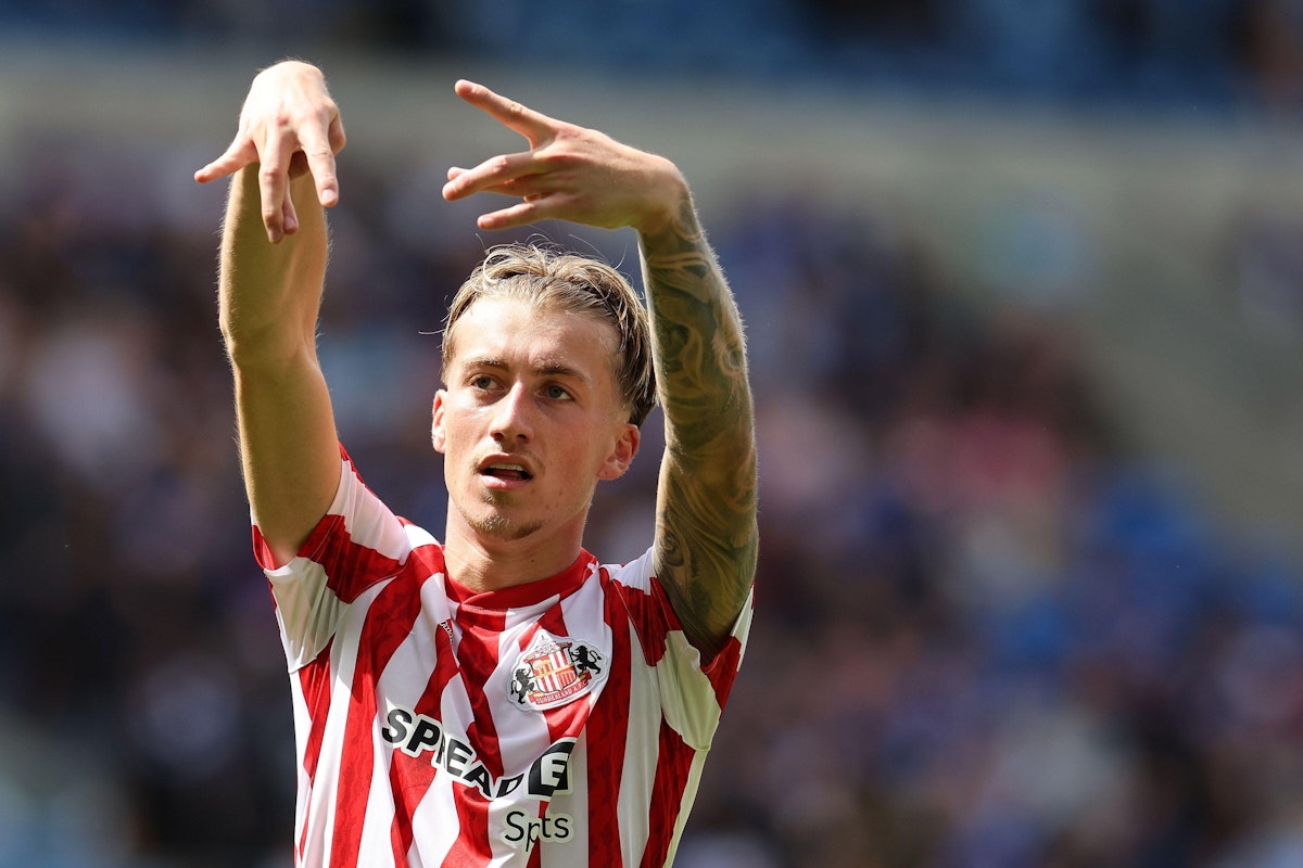 Jack Clarke celebrating a goal